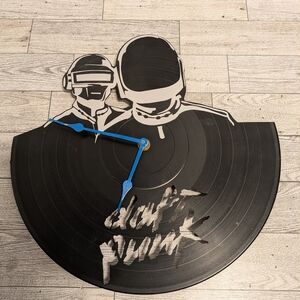 Black and Blue Wall Clock Decor Needs Battery